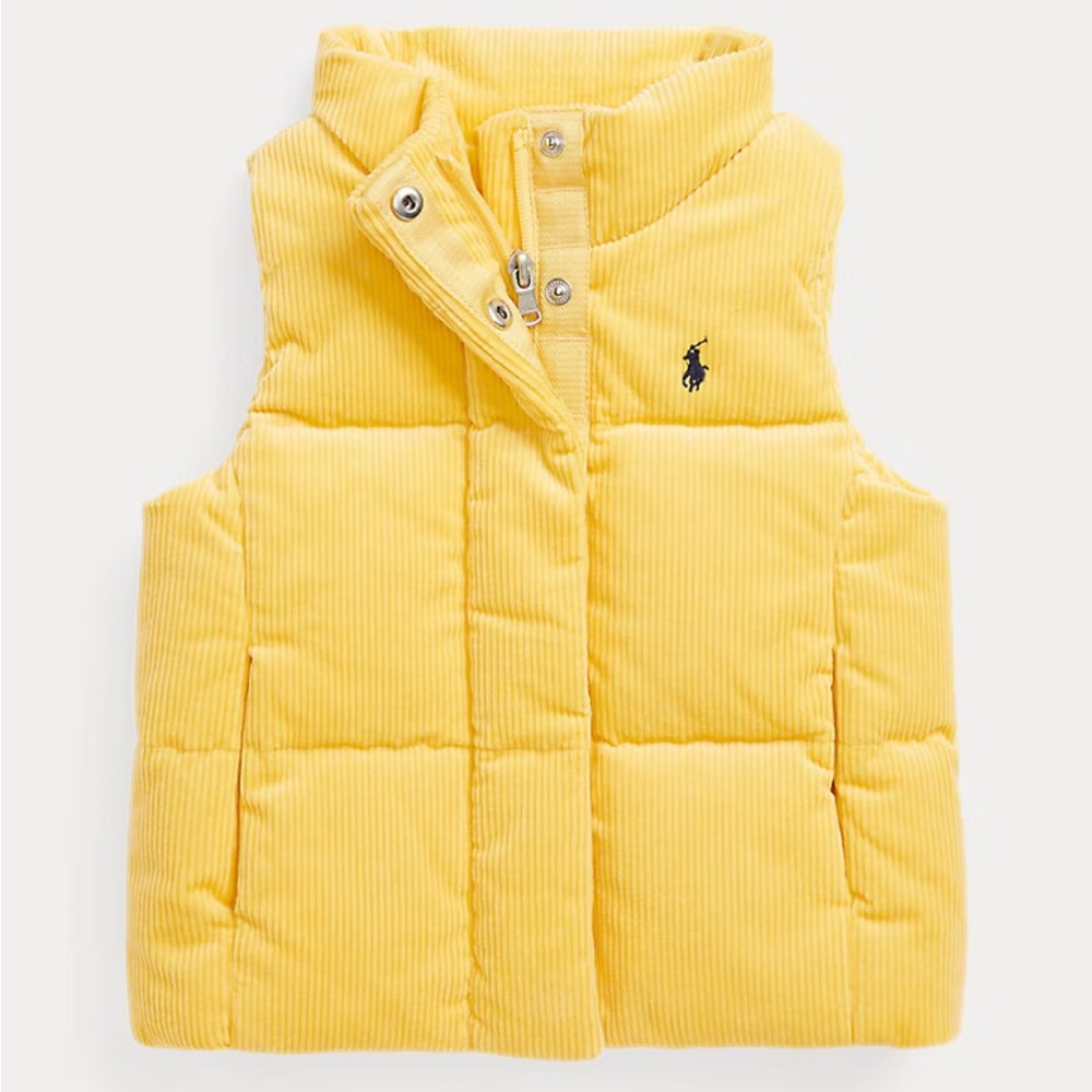 Polo by Ralph Lauren Yellow Corduroy  Kids Vest